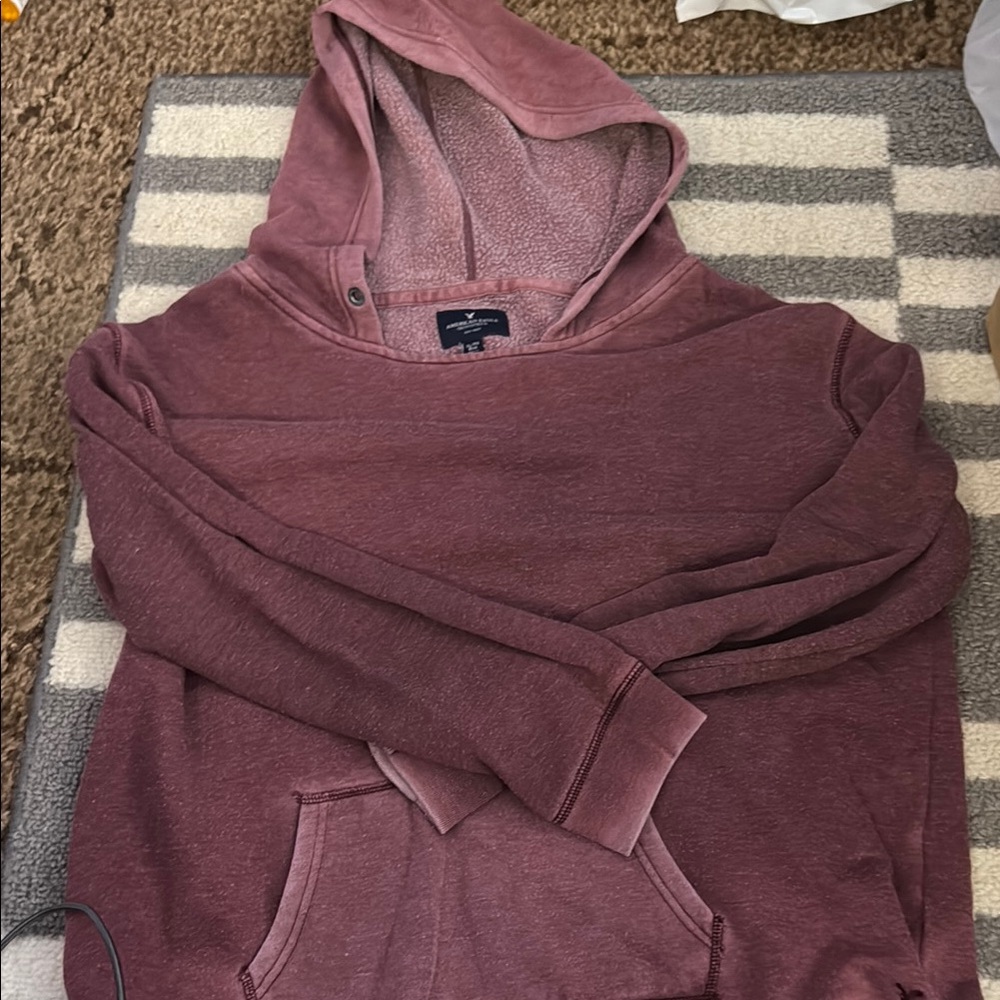 American Eagle Outfitters Maroon Hoodie